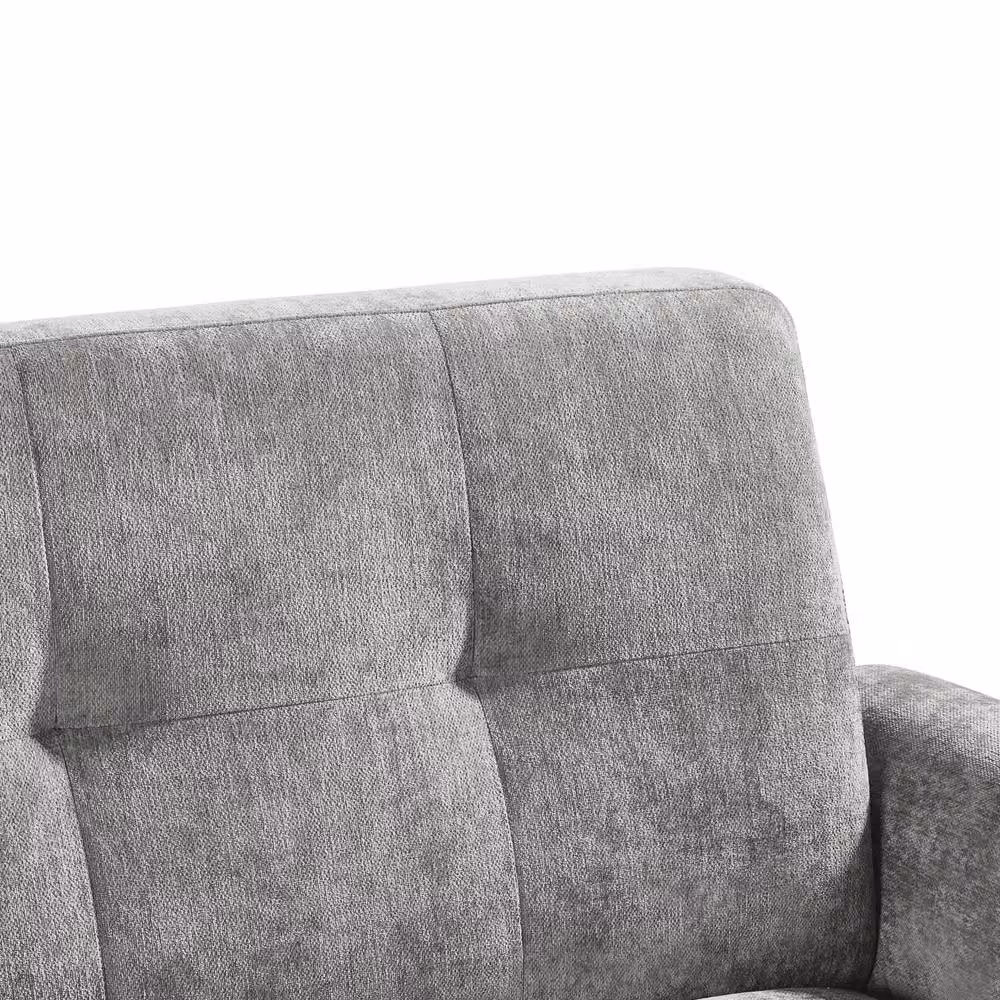 Cheshire Monza Stylish Upholstered Click Clack Sofa Bed in Grey – 3