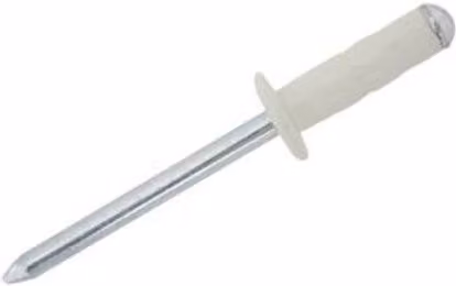 JRP Riveting Products White Aluminium and Steel Dome Head Multigrip Rivets, 4.8 x 15mm