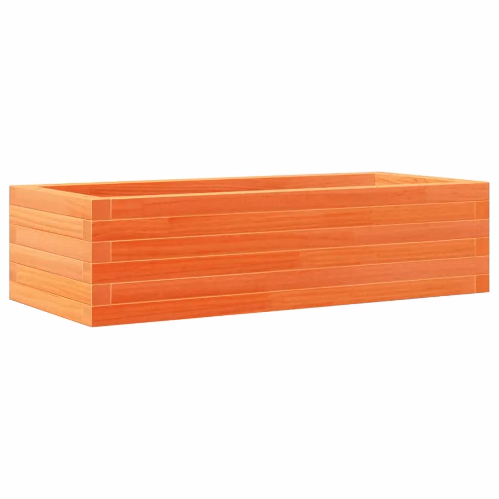Berkfield Home Garden Planter in Wax Brown, Solid Wood Pine, W/D/H: 90 x 40 x 23 cm – 2