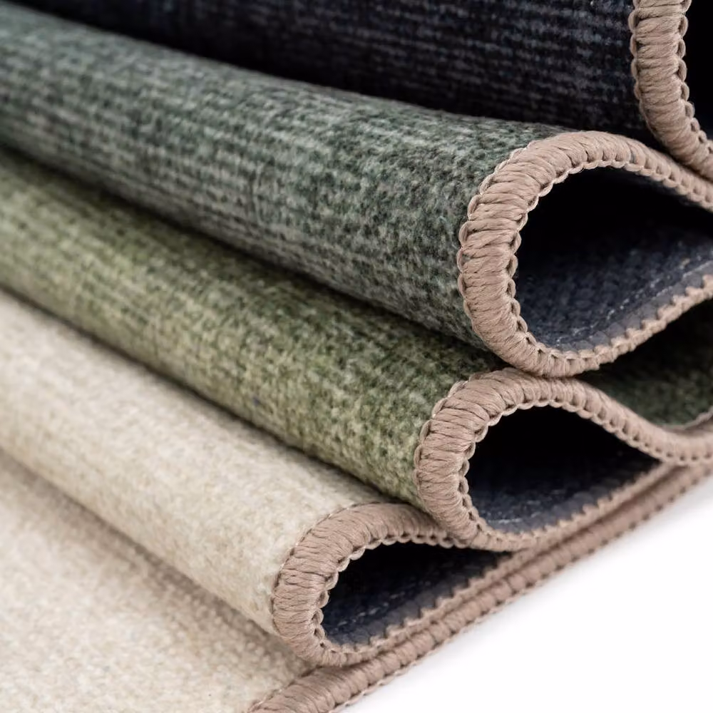 Kukoon Green and Cream Ombre Washable Modern Living Room Rug, W: 200 cm, D: 290 cm – 4