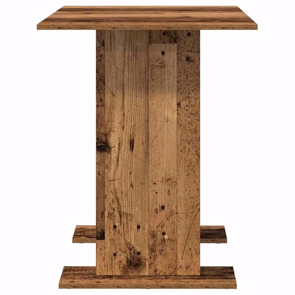 Berkfield Home Rustic Old Wood Dining Table in Brown, W/D/H: 110 x 60 x 75 cm – 4