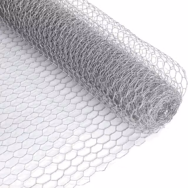 Garden Mile Silver Galvanised Steel Hexagonal Wire Mesh Fencing and Garden Mesh