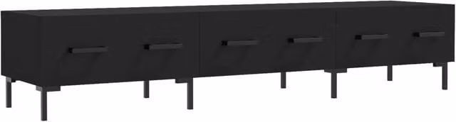 Berkfield Home Industrial TV Cabinet in Black, W/D/H: 150 x 36 x 30 cm – 1