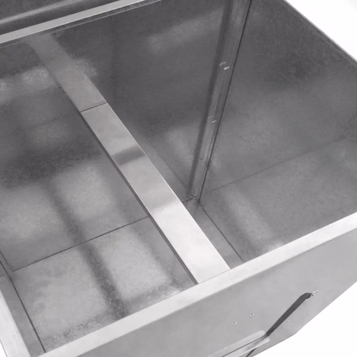 Monstershop Galvanised Steel Coal Bunker in Silver – 3