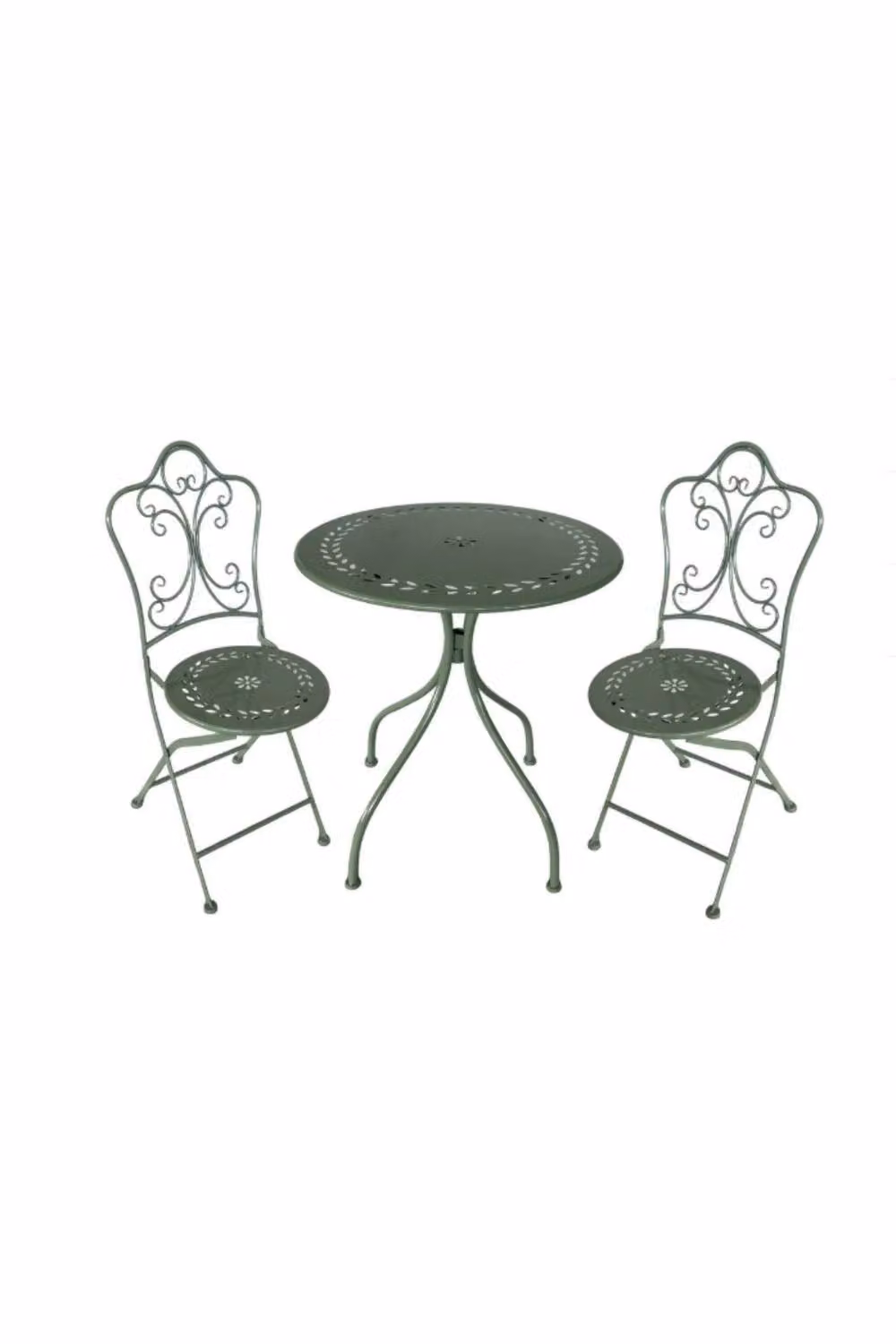 KDMD Leaf Design Bistro Set in Light Green – 2