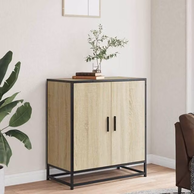 Berkfield Home Industrial Sideboard in Beige, W/D/H: 68 x 35 x 76 cm – 1