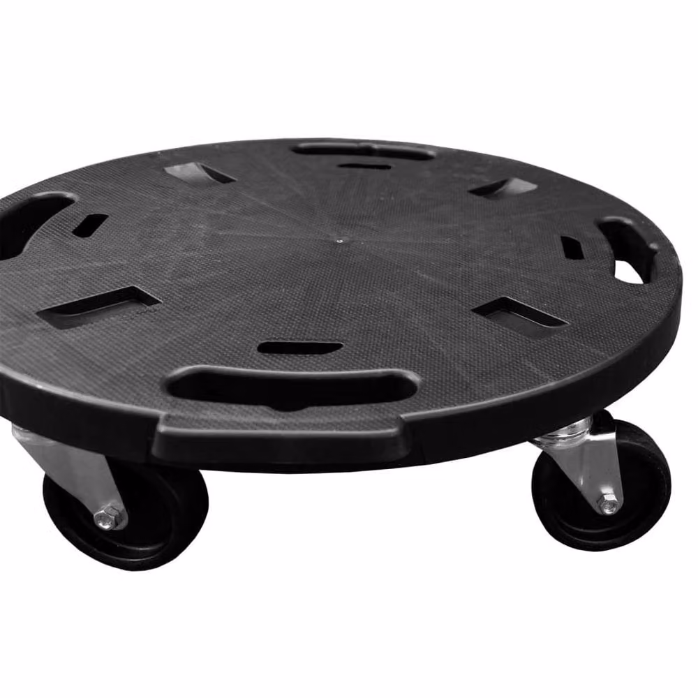 Berkfield Home Plant Trolleys with Wheels, 5 Piece Set, Black, Diameter: 40 cm – 2