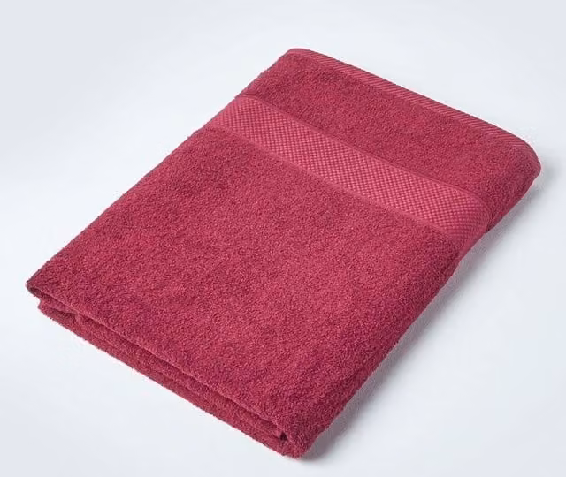 Homescapes Burgundy Turkish Cotton Jumbo Towel