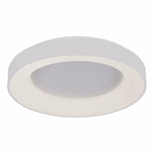 Netlighting Modern LED Flush Ceiling Light White, Warm White 3000K 2200lm – 1