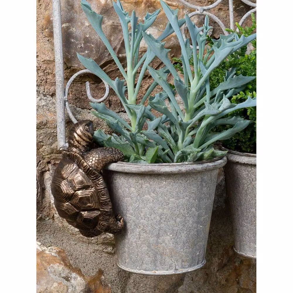 Jardinopia Tortoise Hanging Plant Pot Hanger, Bronze, W6 x D11 x H7.5 cm – 3