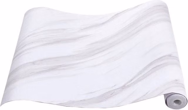 PAWNORA Waterproof Vinyl Flooring in White Marble Effect