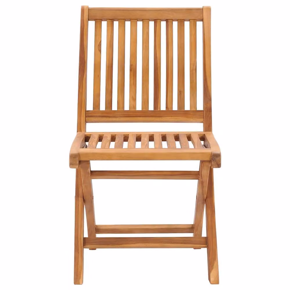 Berkfield Home 9 Piece Garden Dining Set in Brown Solid Teak Wood – 3