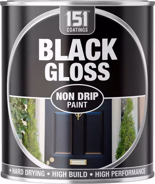 151 Gloss Non Drip Opaque Black Paint