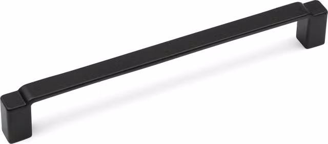 Handle & Home Matt Black Zinc Alloy Square D-Bar Kitchen Cabinet Handles