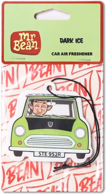 Mr Bean Dark Ice Hanging Car Air Freshener in Green – 1