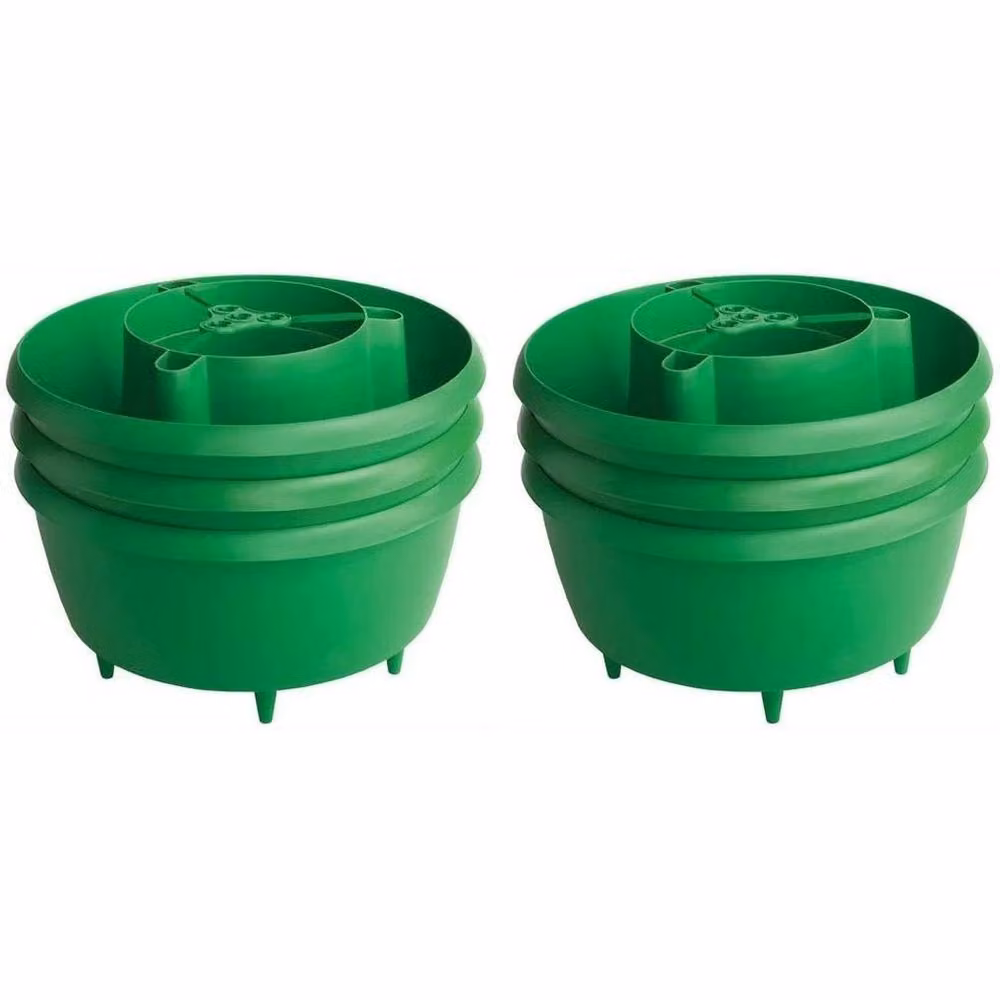 EONLION Set of 6 Green Tomato Garden Planter Pots – 4