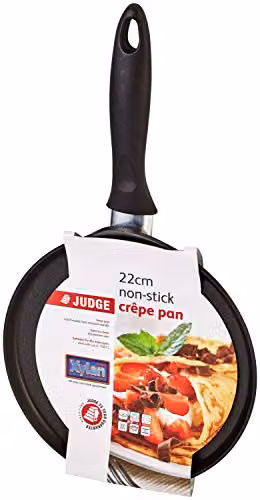 Judge Non-Stick Aluminium Crepe Pan in Silver and Black, 22cm, Oven Safe – 3