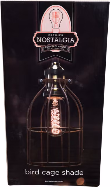 Samuel Alexander Rustic Bronze Metal Bird Cage Lantern Pendant Light Shade