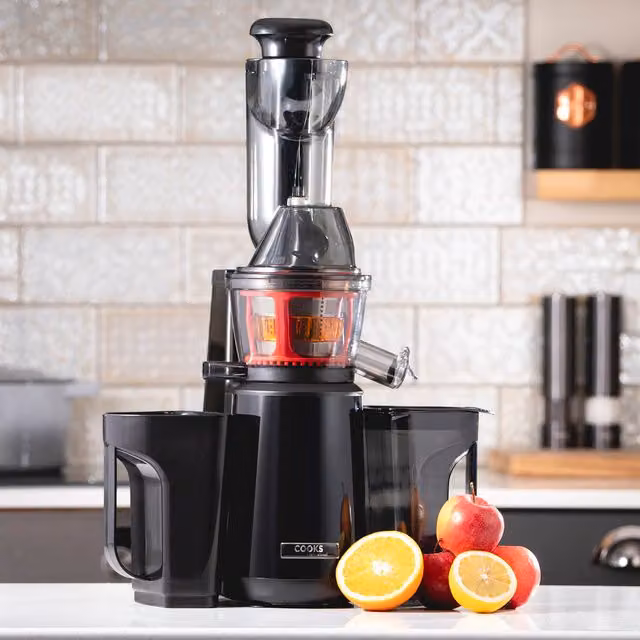 Cooks Professional Slow Masticating Juicer 400W, Black