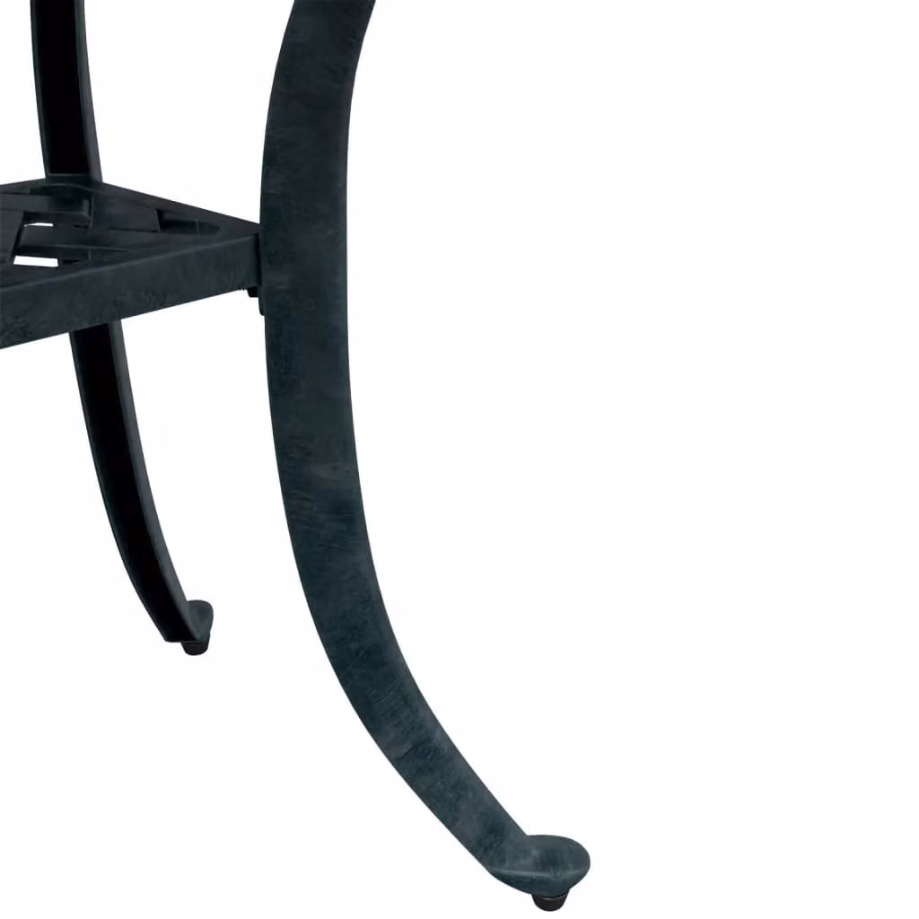 Berkfield Home Green Cast Aluminium Garden Table W/D/H: 53 x 53 x 53 cm – 6