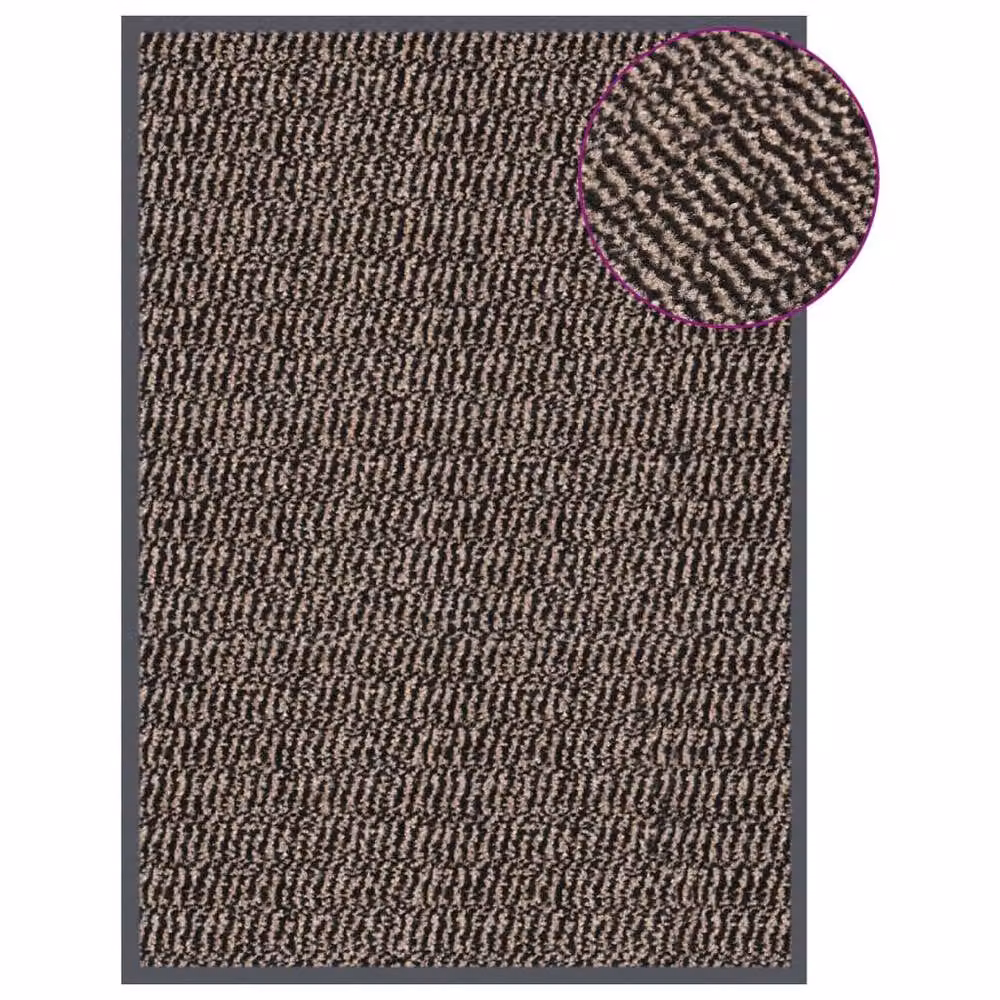 Berkfield Home Non-Slip Tufted Rectangular Doormat, Brown, W: 40 cm, D: 60 cm – 2