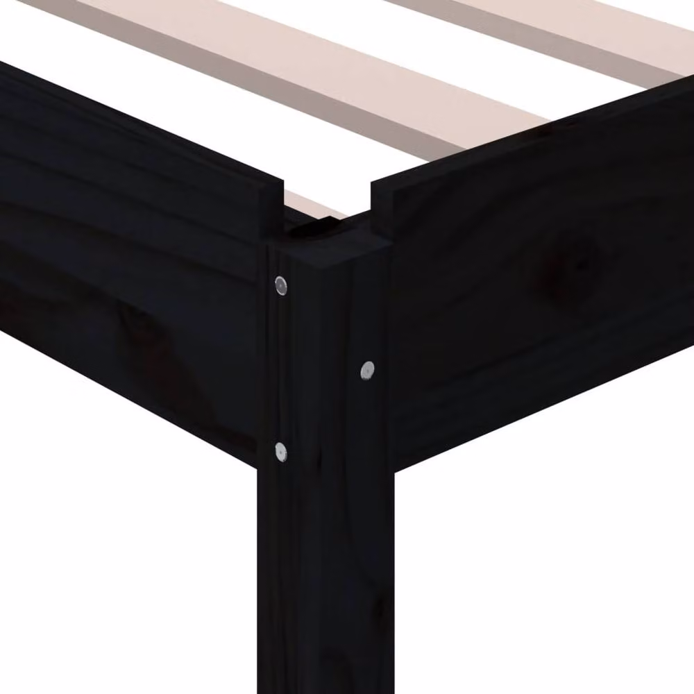 Berkfield Home Stack Bunk Bed in Black Solid Pine Wood, W/D/H: 80 x 200 cm – 5