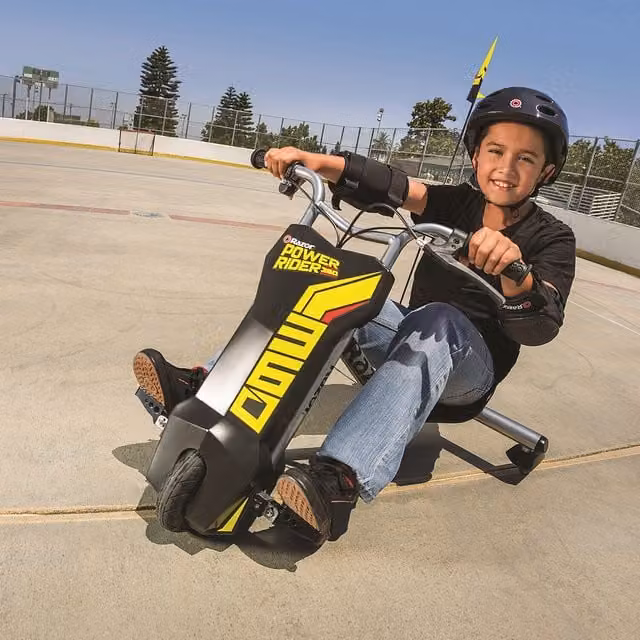 Razor Power Rider 360 Electric Tricycle in Black with Rechargeable Battery