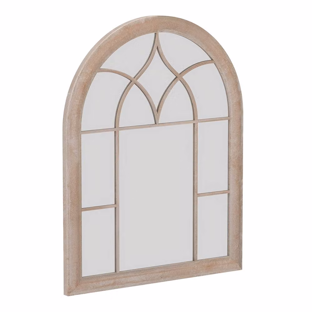 Costway Farmhouse Window Pane Decorative Wall Mounted Mirror in Grey – 7