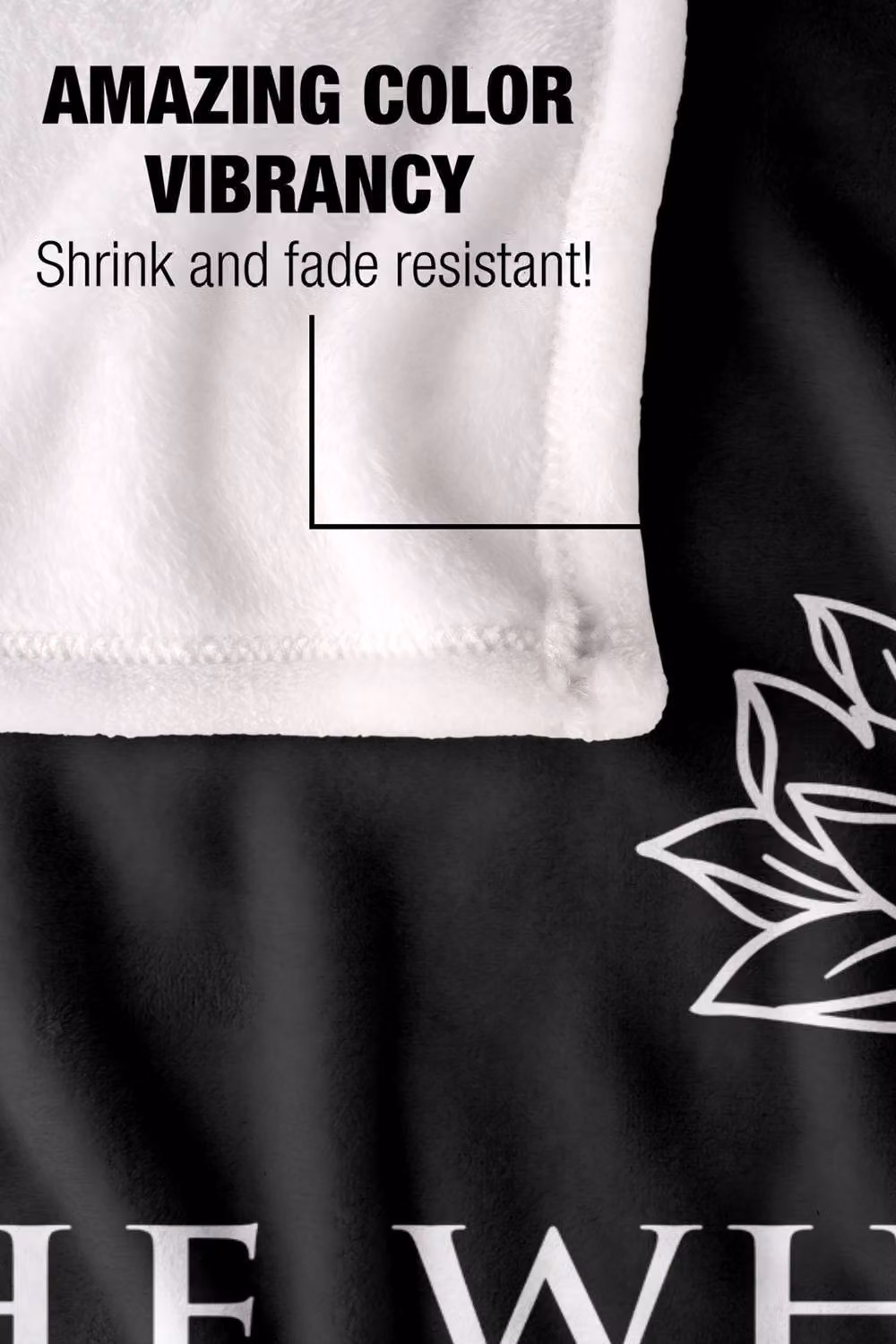 Warner Bros. The White Lotus Logo Darks Silky Touch Super Soft Extra Large Throw Blanket in Black and Multicolour – 5