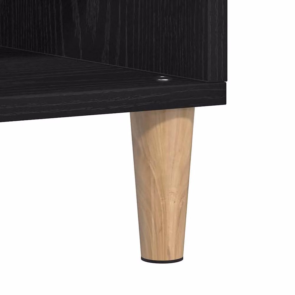 Berkfield Home Black Oak Sideboard, W/D/H: 103.5 x 35 x 70 cm – 5