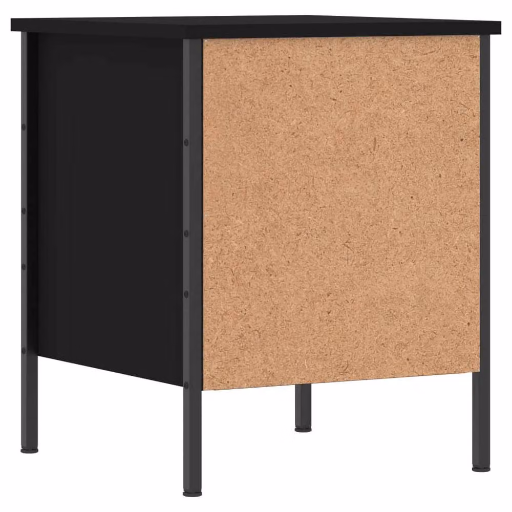 Berkfield Home Black Bedside Cabinet W/D/H: 40 x 42 x 50 cm – 5