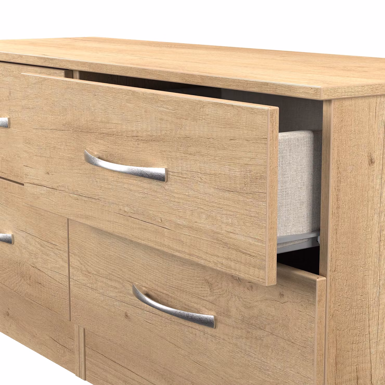 Ready Assembled 2 U Hampshire 4 Drawer Bed Box in Light Brown – 3