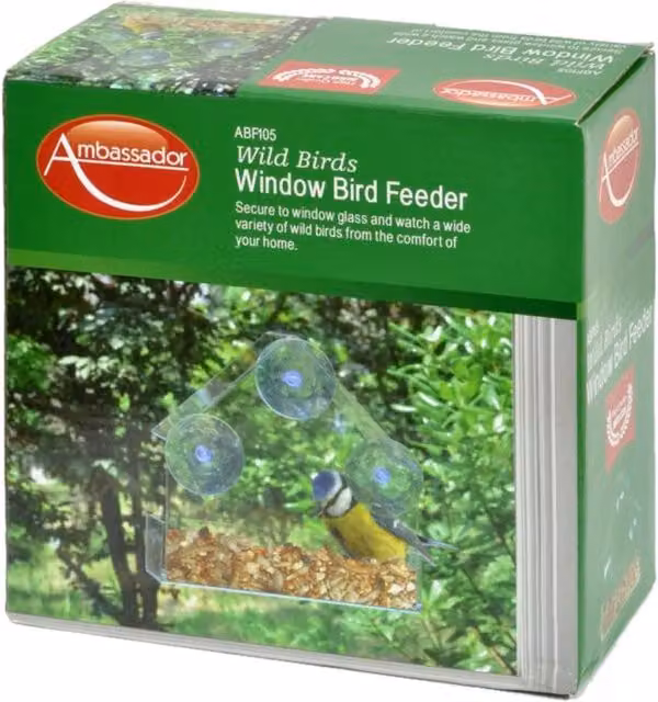 Ambassador Transparent Acrylic Window Bird Feeder
