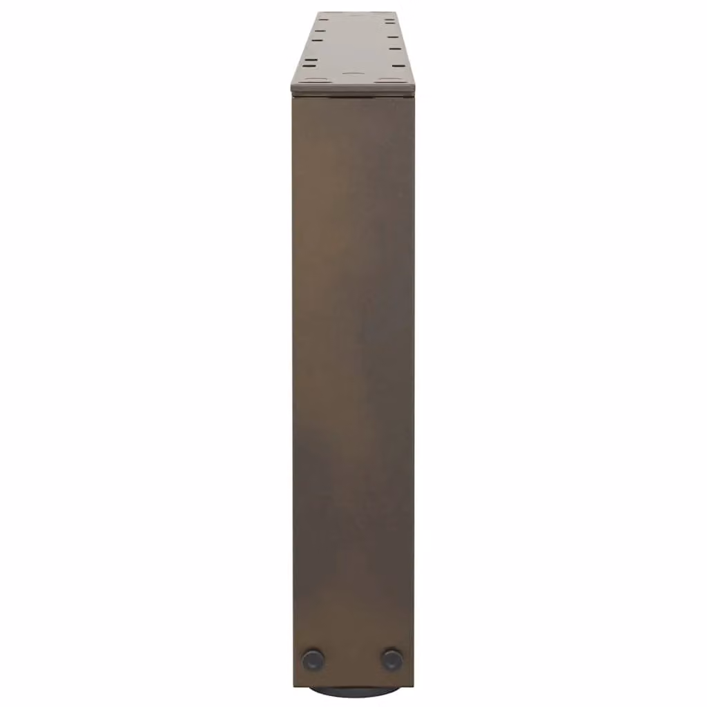 Berkfield Home V-Shape Dining Table Legs, 2 Pieces, Brown Steel, H: 70 cm, W: 30-31.3 cm – 2