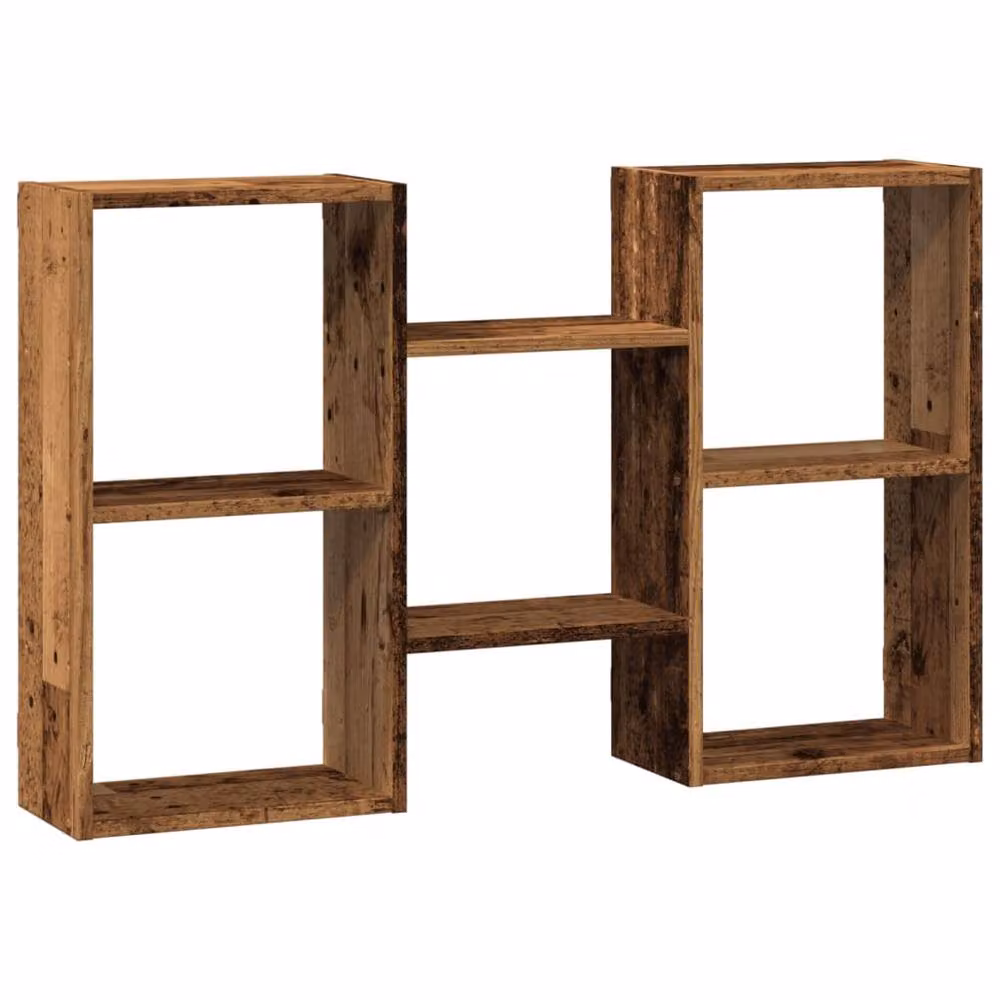 Berkfield Home Old Wood Wall Shelf in Brown, W/D/H: 96 x 18 x 60 cm – 2