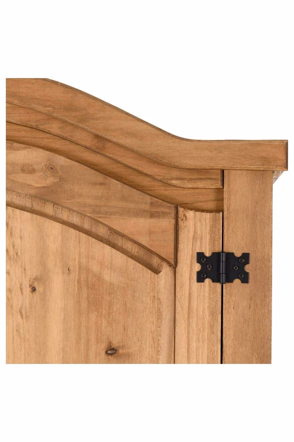 Seconique Corona 2 Door Wardrobe in Brown Waxed Pine – 2