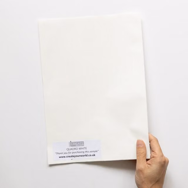 d-c-fix Quadro White Self Adhesive Vinyl Film for Kitchen Doors and Worktops, White