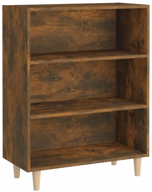 Berkfield Home Smoked Oak Sideboard in Brown, W/D/H: 69.5 x 32.5 x 90 cm
