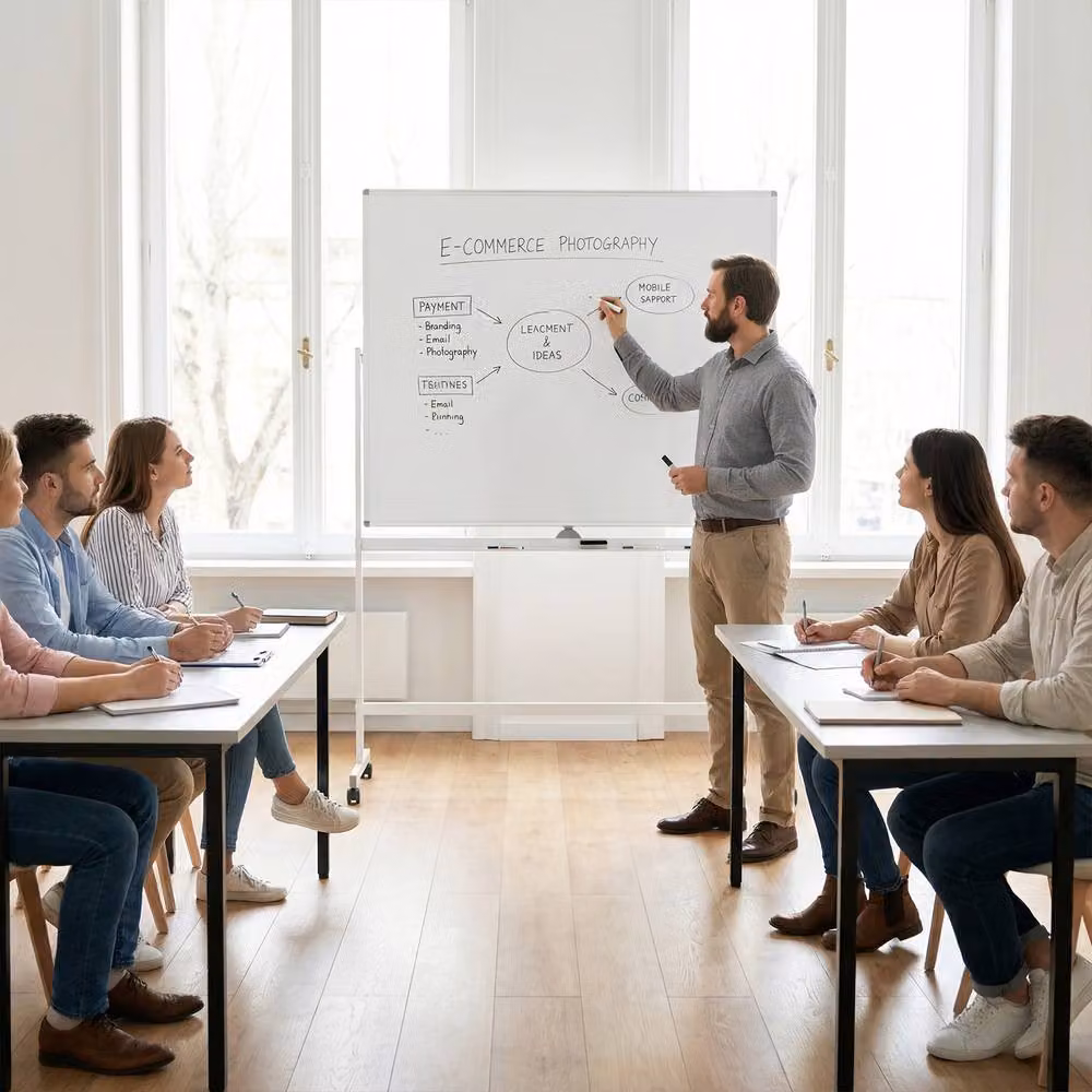 Gymax Double-Sided Magnetic Mobile Whiteboard in White, W: 150 cm, H: 120 cm – 2