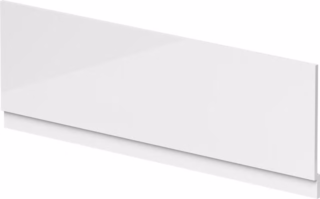 Balterley Waterproof Straight Shower Bath Front Panel, Gloss White, W: 170 cm, H: 48 cm
