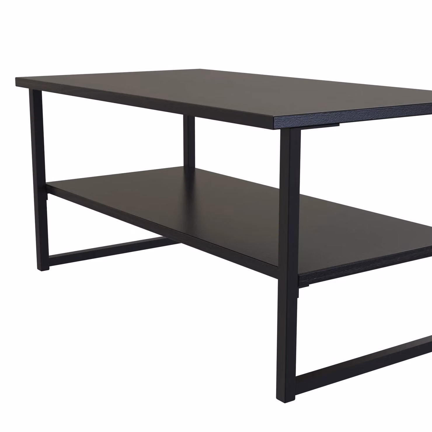 2 U Tamworth XXL Coffee Table in Black, Ready Assembled, W: 100 cm, D: 50 cm – 4