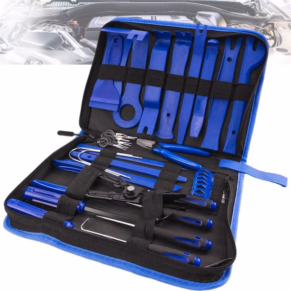 NESTLUNE 439-Piece Car Trim Removal and Panel Pry Tool Kit in Blue – 4