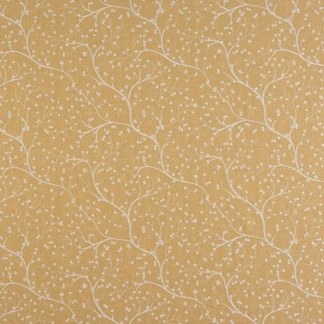 Terrys Floral Nature Fabric in Yellow and Beige