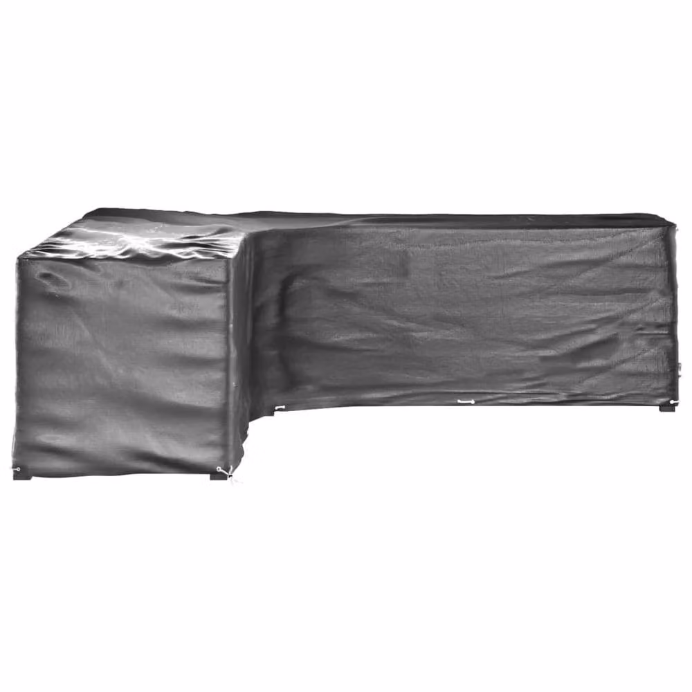 Berkfield Home L-Shaped Garden Furniture Covers, 2 Pack, Black, W/D/H: 300 x 300 x 90 cm – 3