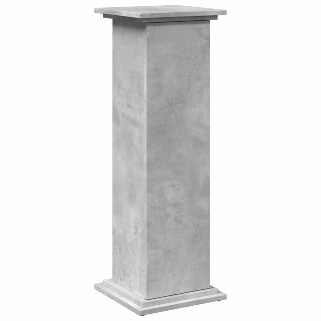 Berkfield Home Display Stand with Storage in Concrete Grey, W/D/H: 31 x 30 x 90 cm – 1