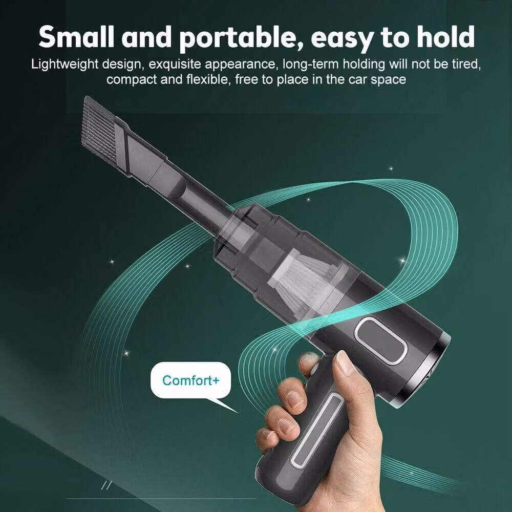 NESTLUNE Cordless Wet and Dry Car Vacuum Cleaner in Black – 4