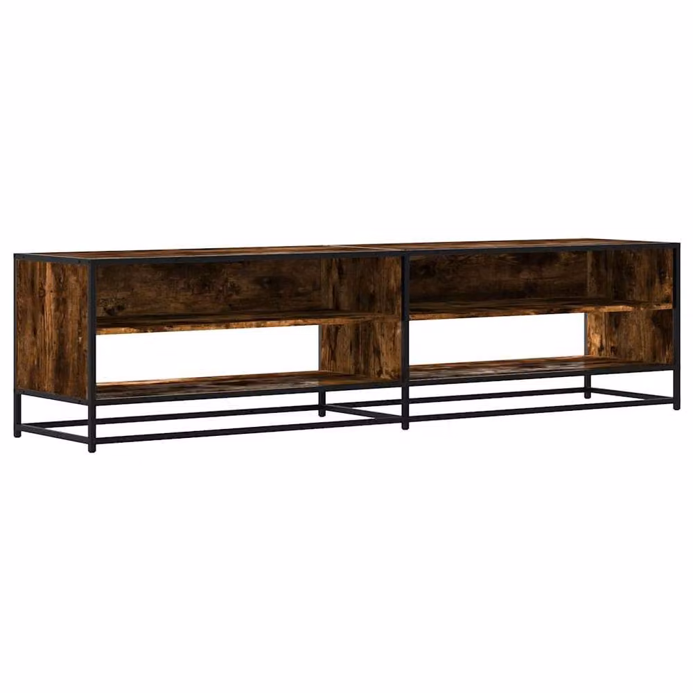 Berkfield Home TV Cabinet in Smoked Oak Brown, W/D/H: 180.5 x 40 x 46 cm – 2
