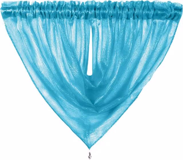 Velosso Shimmering Swag Fabric Panel in Teal