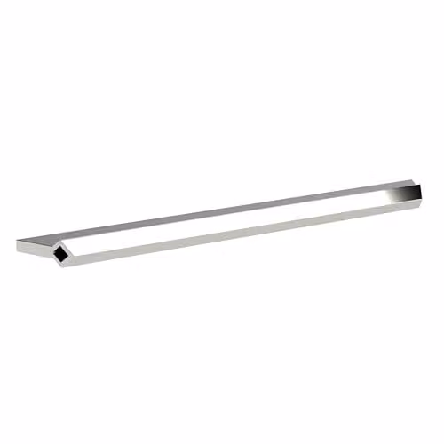 Balterley Diamond Profile Bar Cupboard and Cabinet Handle, Chrome, W/D/H: 24.0 x 3.0 x 1.4 cm, 224mm Centres