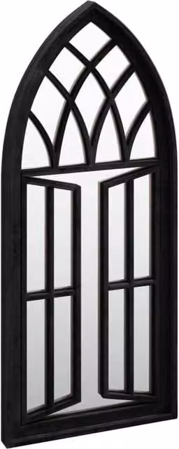 Berkfield Home Rectangular Tabletop Mirror in Black Metal and Glass, W: 70 cm, H: 30 cm, D: 30 cm